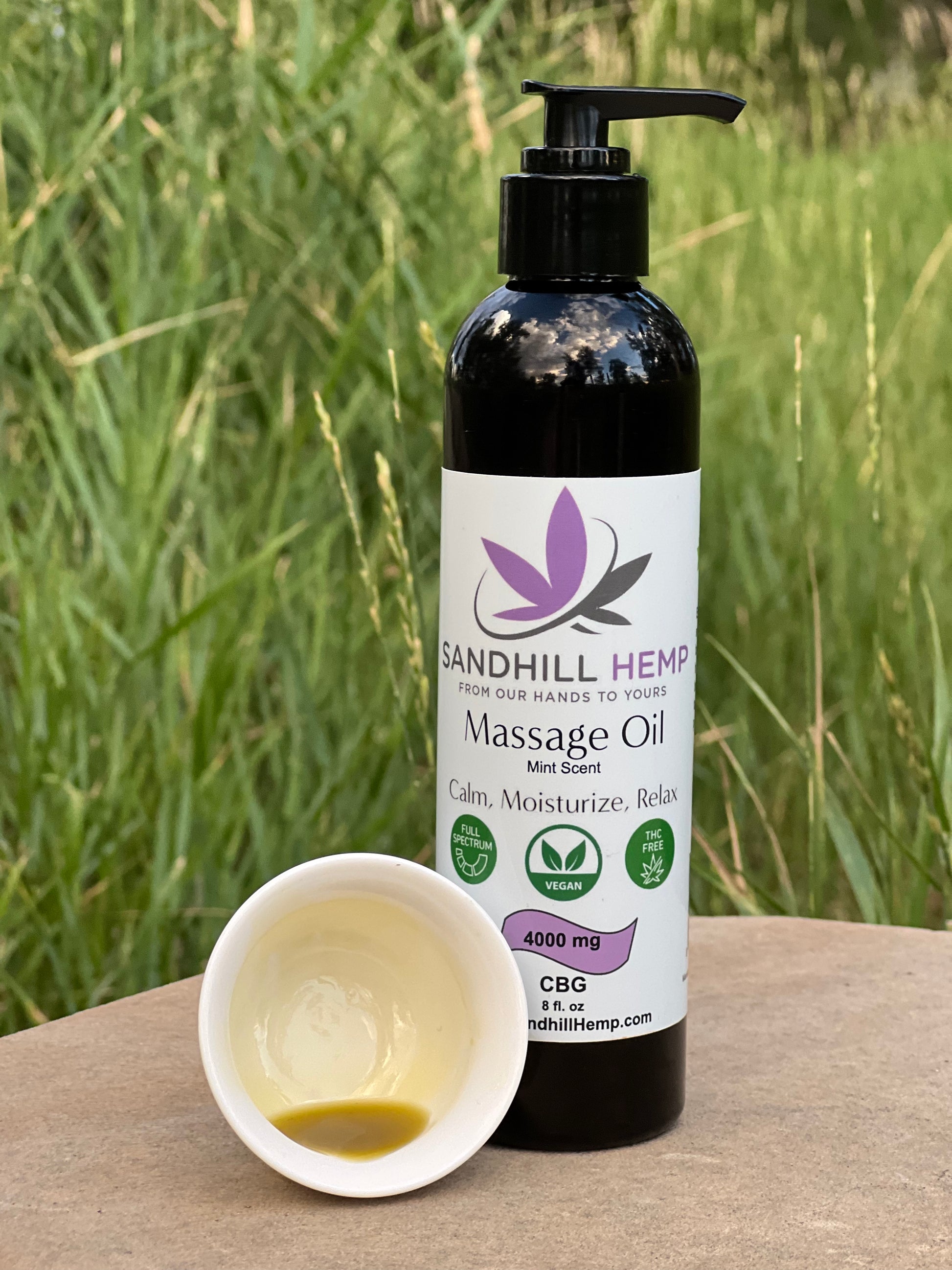 organic, CBG massage oil, cold press, full spectrum